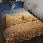 Pyramid Sunset Print Quilt Bed Set