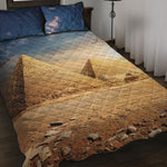 Pyramid Sunset Print Quilt Bed Set