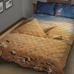 Pyramid Sunset Print Quilt Bed Set