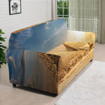 Pyramid Sunset Print Sofa Cover