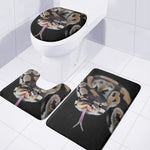 Python Snake Print 3 Piece Bath Mat Set