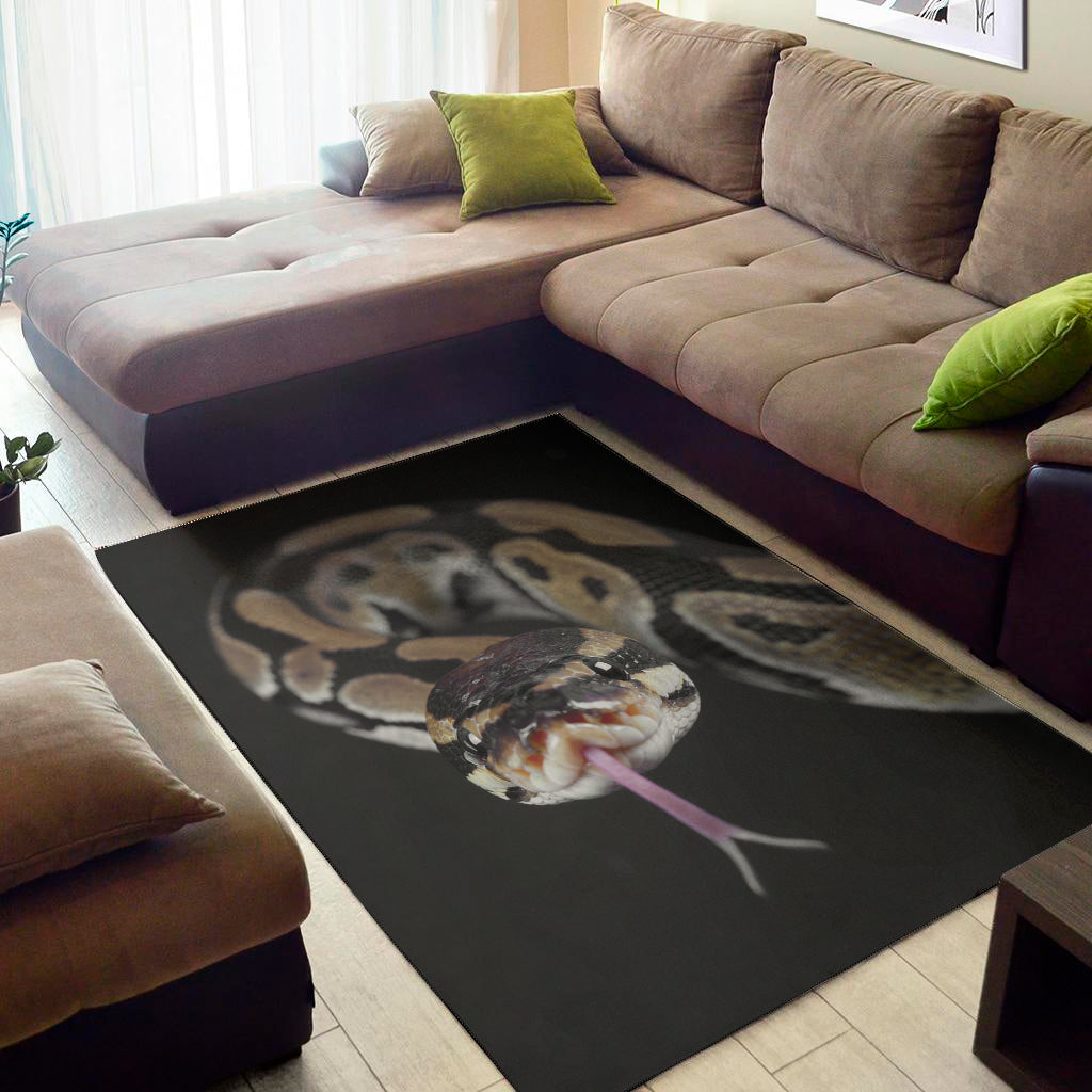 Python Snake Print Area Rug