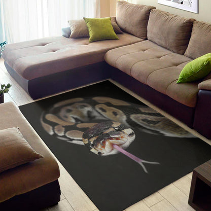Python Snake Print Area Rug