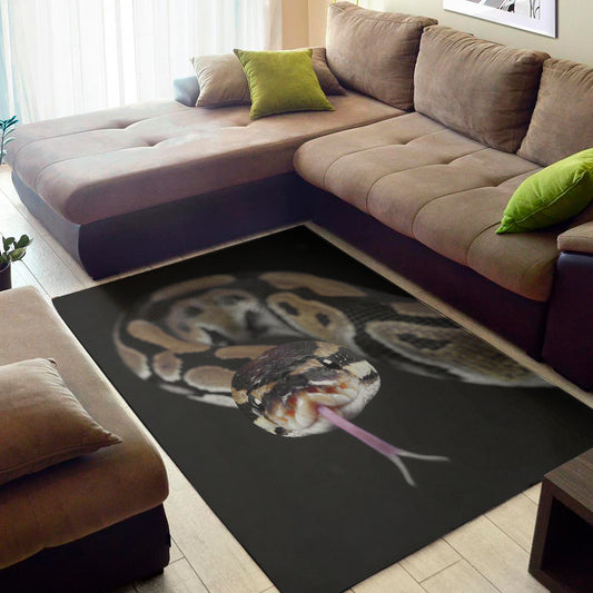 Python Snake Print Area Rug