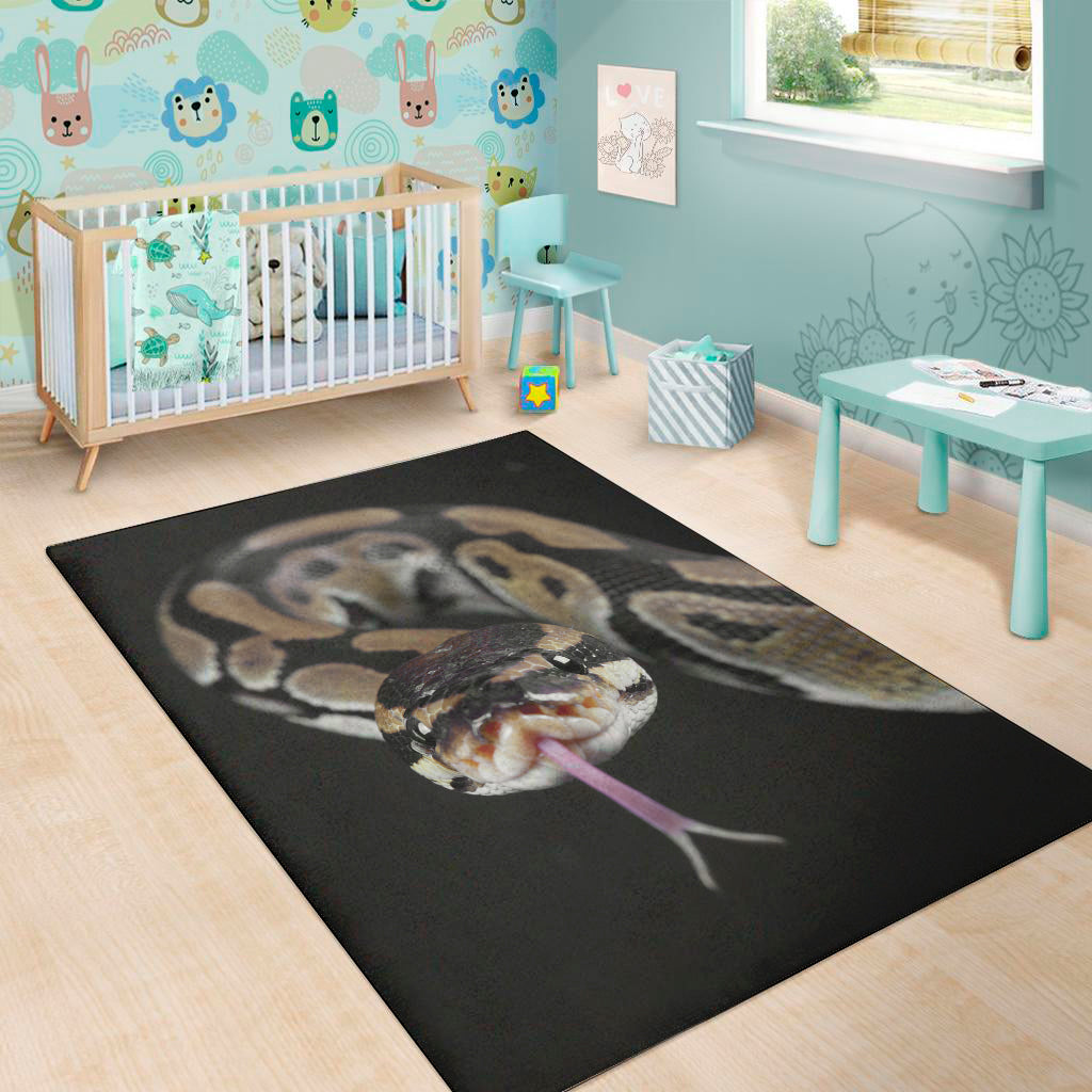 Python Snake Print Area Rug