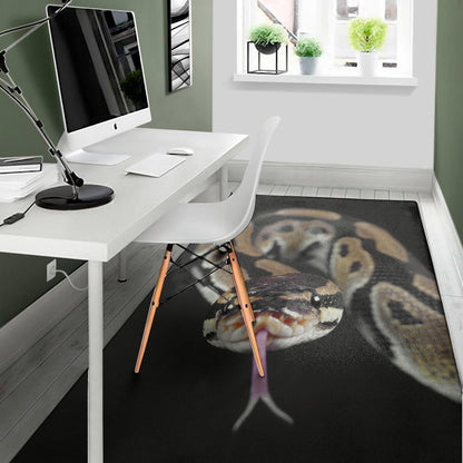 Python Snake Print Area Rug