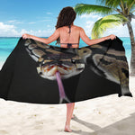 Python Snake Print Beach Sarong Wrap