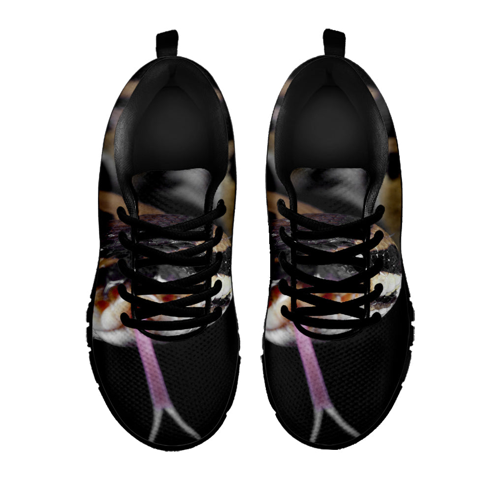Python Snake Print Black Sneakers