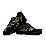 Python Snake Print Black Sneakers