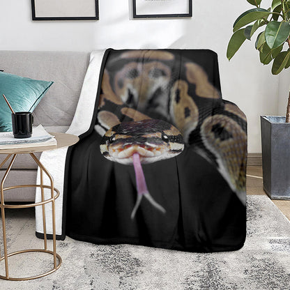 Python Snake Print Blanket