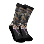 Python Snake Print Crew Socks
