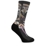 Python Snake Print Crew Socks