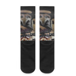 Python Snake Print Crew Socks