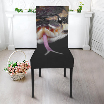 Python Snake Print Dining Chair Slipcover