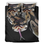 Python Snake Print Duvet Cover Bedding Set