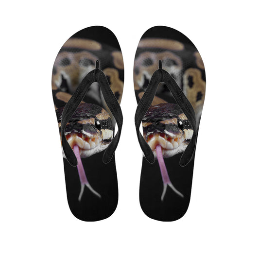 Python Snake Print Flip Flops