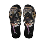 Python Snake Print Flip Flops