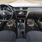 Python Snake Print Front and Back Car Floor Mats
