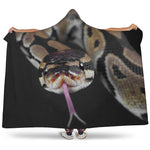 Python Snake Print Hooded Blanket