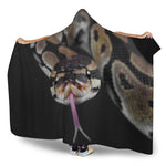 Python Snake Print Hooded Blanket