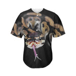 Python Snake Print Men's Baseball Jersey
