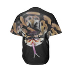Python Snake Print Men's Baseball Jersey