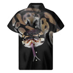 Python Snake Print Men's Short Sleeve Shirt