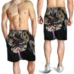 Python Snake Print Men's Shorts