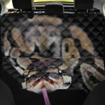 Python Snake Print Pet Car Back Seat Cover