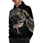 Python Snake Print Pullover Hoodie