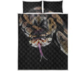 Python Snake Print Quilt Bed Set