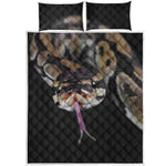 Python Snake Print Quilt Bed Set