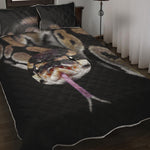 Python Snake Print Quilt Bed Set