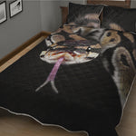 Python Snake Print Quilt Bed Set