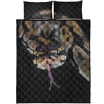 Python Snake Print Quilt Bed Set