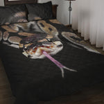 Python Snake Print Quilt Bed Set