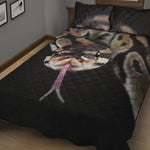 Python Snake Print Quilt Bed Set