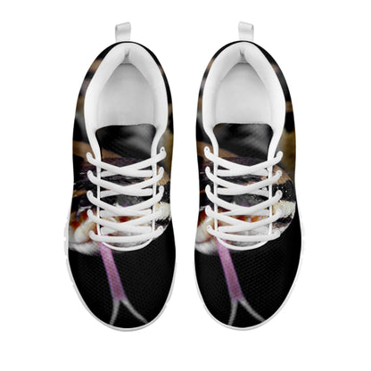 Python Snake Print White Sneakers