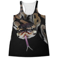 Python Snake Print Women's Racerback Tank Top