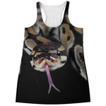 Python Snake Print Women's Racerback Tank Top