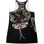 Python Snake Print Women's Racerback Tank Top