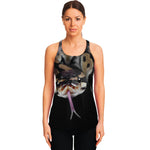 Python Snake Print Women's Racerback Tank Top