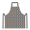 Queen Of Clubs Pattern Print Apron