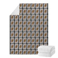 Queen Of Clubs Pattern Print Blanket
