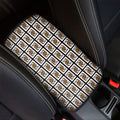 Queen Of Clubs Pattern Print Car Center Console Cover