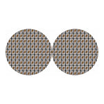 Queen Of Clubs Playing Card Pattern Print Car Coasters