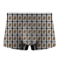 Queen Of Clubs Pattern Print Men's Boxer Briefs