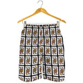 Queen Of Clubs Pattern Print Men's Shorts