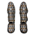 Queen Of Clubs Pattern Print Muay Thai Shin Guards