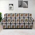 Queen Of Clubs Pattern Print Sofa Cover